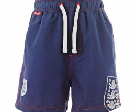 FA England England Boys Blue Swimming Shorts - 3-4 Years