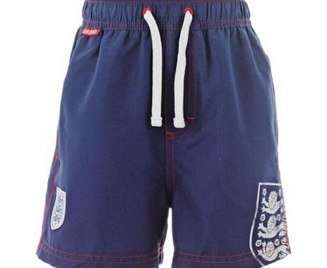 FA England England Boys Blue Swimming Shorts - 4-5 Years