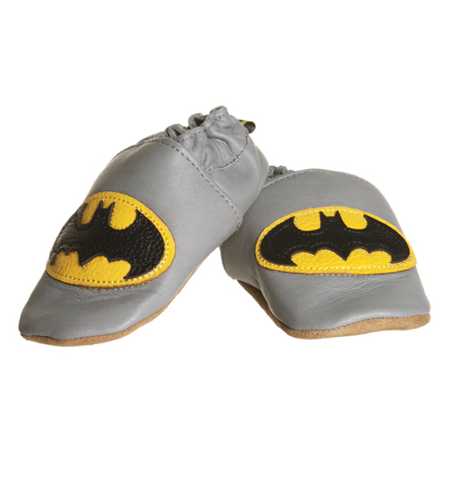 Kids Batman Leather Booties