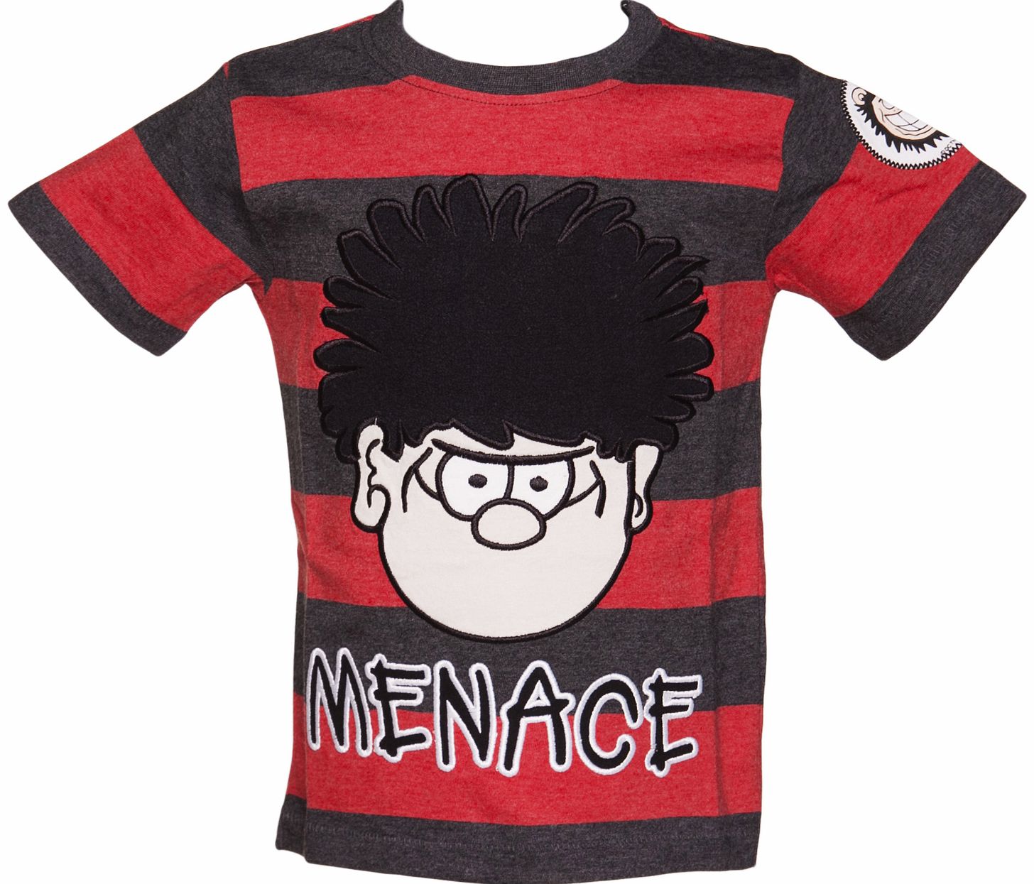 Kids Black And Red Dennis The Menace T-Shirt