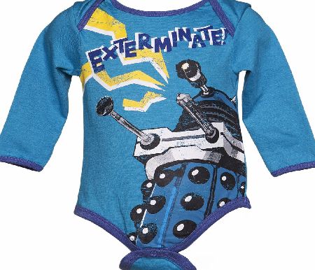 Fabric flavours Kids Blue Marl Exterminate Dalek Doctor Who