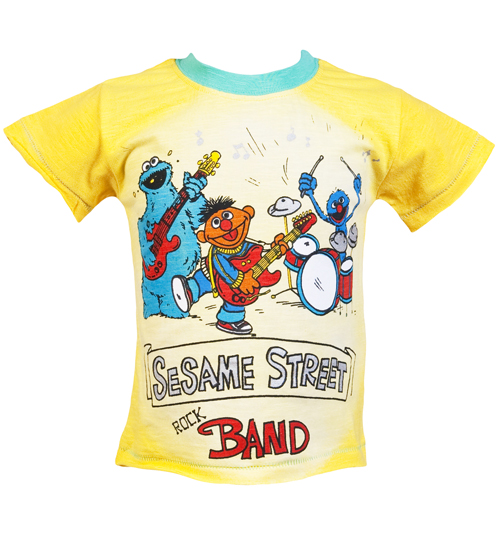 Kids Sesame Street Rock Band T-Shirt from Fabric