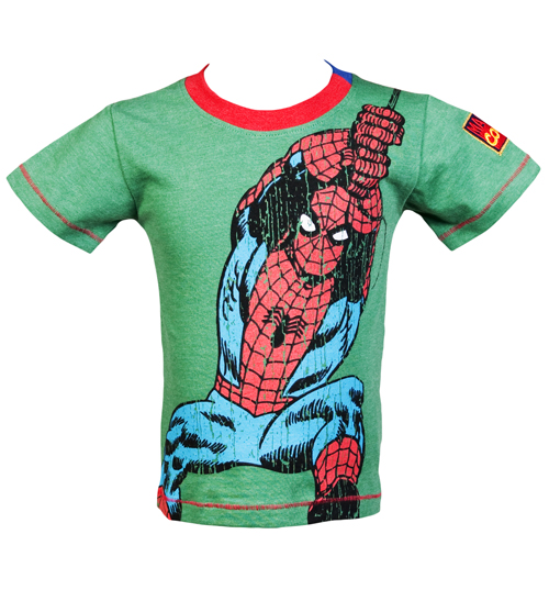 Kids Swinging Spiderman T-Shirt from Fabric