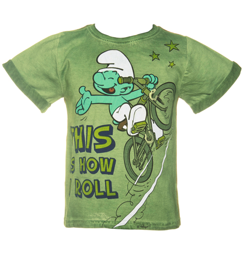 Kids This Is How I Roll Smurf T-Shirt from
