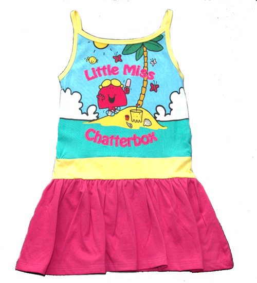 Little Miss Chatterbox Kids Dress from Fabric Flavours