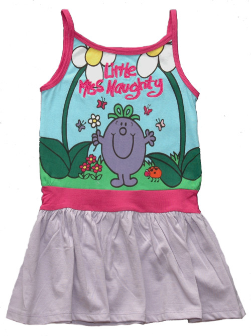 Little Miss Naughty Kids Dress from Fabric Flavours