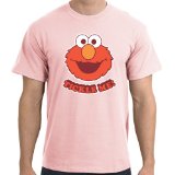 Sesame Street Elmo Head T-Shirt, Light Pink, S