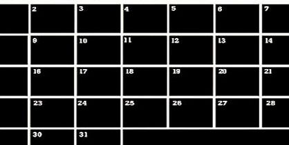 FACILLA Monthly Planner Calendar Blackboard Removable Wall Sticker Chalk Board Decal