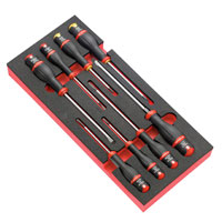 Facom 8 Piece Protwist Roller Cabinet Module Mixed Slotted and Phillips Screwdriver Set