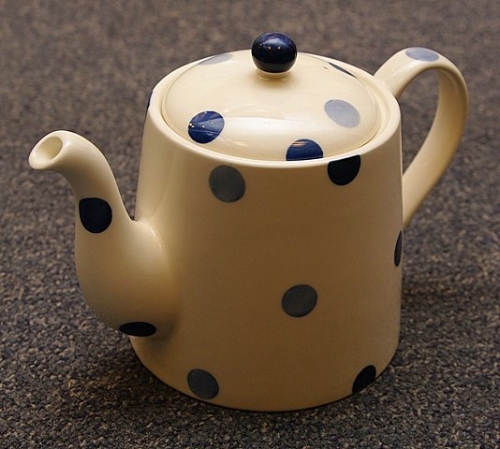 Large Tea Pot Blue Spot