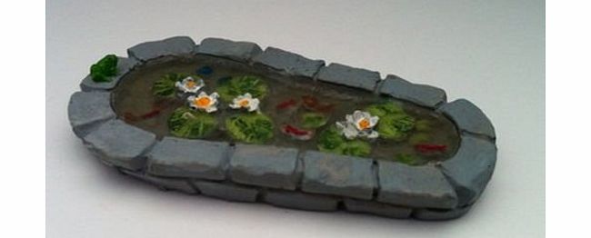 Miniature 1/12th Scale Fairy Garden Pond Plant Pot Ornament (Fairy Garden Accessory)