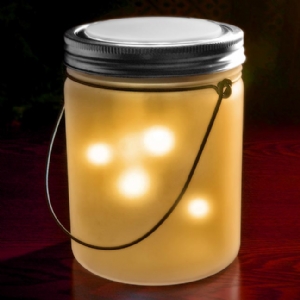 Jar Solar Powered Lights - Yellow