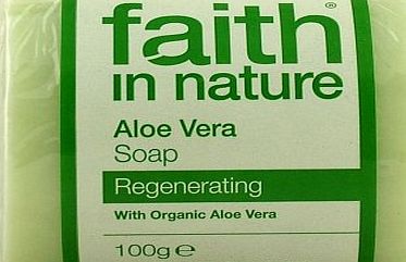 Faith In Nature  100g Organic Aloe Vera Soap (Pack of 3)