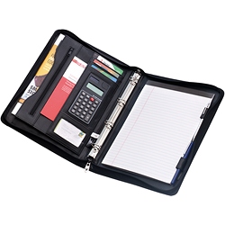 A4 conference folder with handle and calculator