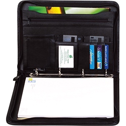 Falcon A4 Zipped folio with ring binder