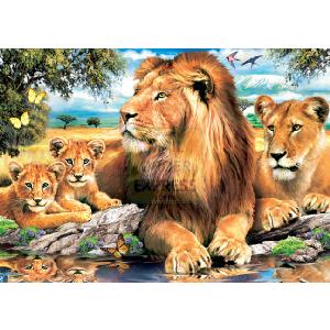 Family of Lions 500 Piece Jigsaw Puzzle