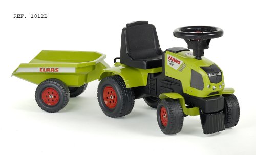 Falk 1012B Childs Pedal Vehicle Claas Axos Tractor with Trailer