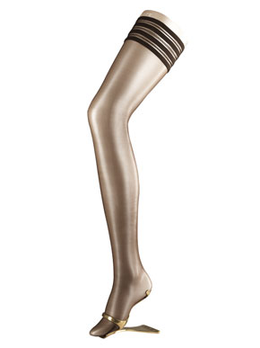 Ladies 1 Pair Falke Diamond 10 Ultra Transparent Hold Ups In 3 Colours Crystal