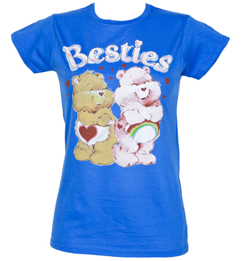 Ladies Blue Care Bears Besties T-Shirt from Fame