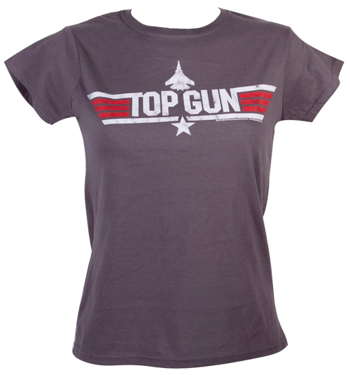 Ladies Charcoal Top Gun Maverick T-Shirt from