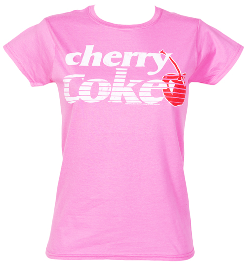 Ladies Cherry Coke Logo T-Shirt from Fame and