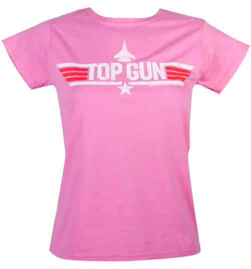 Ladies Pink Top Gun Maverick T-Shirt from Fame