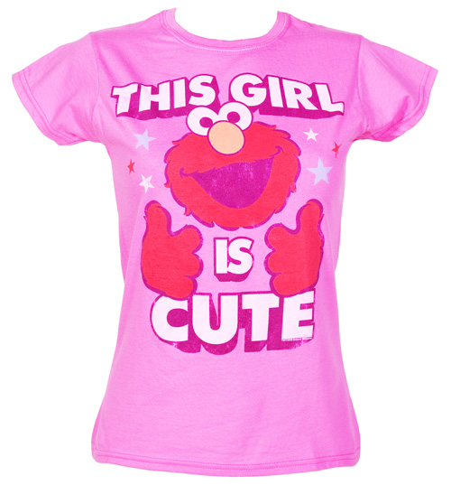 This Girl Is Cute Ladies Elmo T-Shirt from Fame