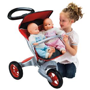 City Baby Twin Stroller Pushchair