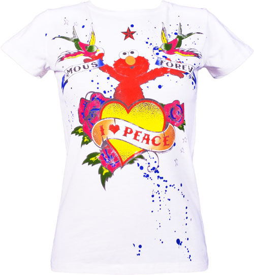 Ladies Elmo Peace T-Shirt from Famous Forever