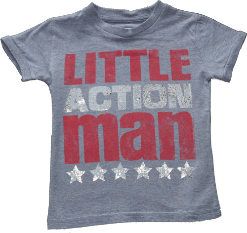 Kids Little Action Man T-Shirt from Famous Forever