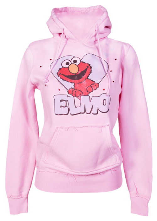Ladies Heavyweight Elmo Heart Hoodie from Famous