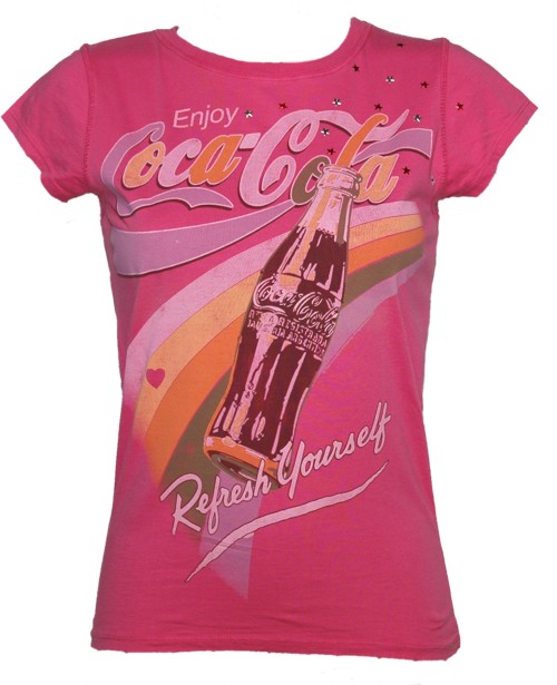 Refresh Yourself Ladies Coca Cola T-Shirt from Famous Forever