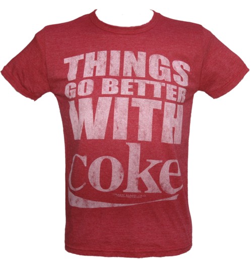 Things Go Better With Coke Men` T-Shirt from Famous Forever