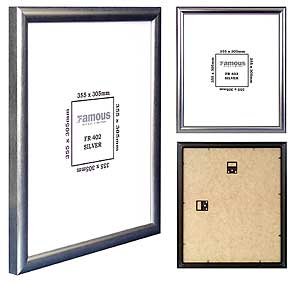 FamousRetail 355 x 305mm Silver Frame