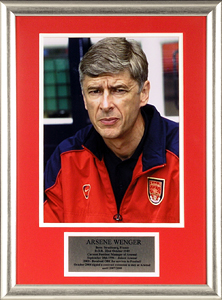 Arsene Wenger photograph and plaque
