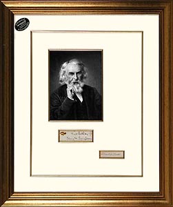 Henry Wadsworth Longfellow and Charles Burt signature