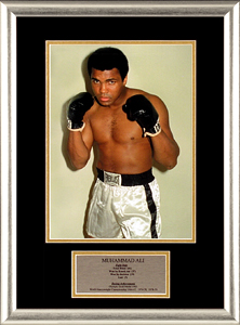 Muhammad Ali photograph and plaque