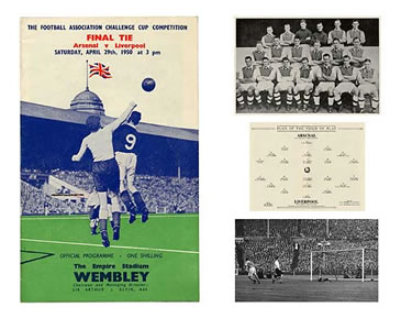 FamousRetail Wembley FA Cup Final 1950 Programme Display