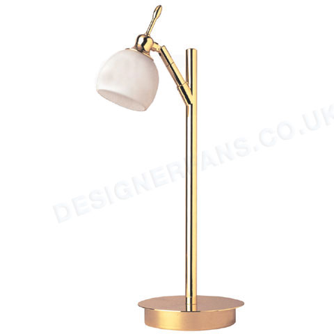 Florence polished brass table lamp.
