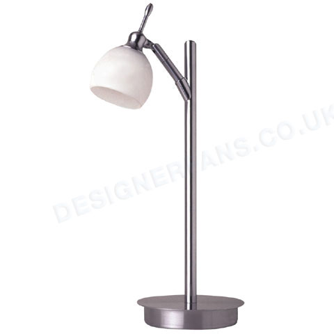 Florence stainless steel table lamp.