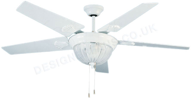 Savannah 42 inch white ceiling fan light.