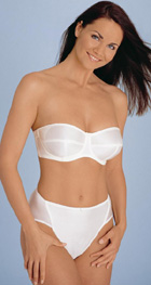Fantasie Ivory Rose strapless bra - with clear straps