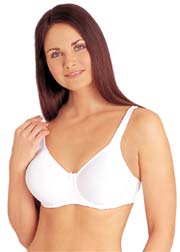 Speciality underwired moulded smooth cup bra