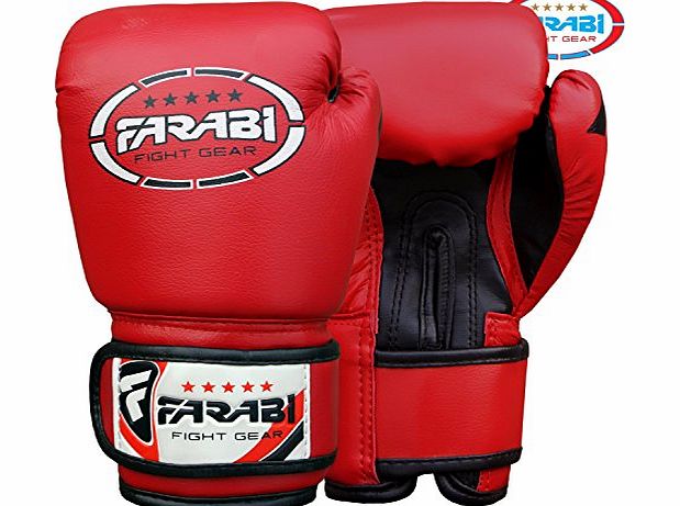 4oz Kids Boxing Gloves Junior Mitts mma Synthetic Leather Sparring Gloves Blue