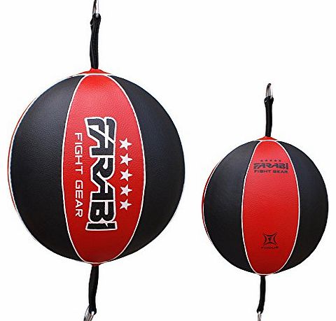 Double End Speed Ball, MMA Boxing Punch Ball, punch bag Floor to Ceiling with Rope New by Farabi