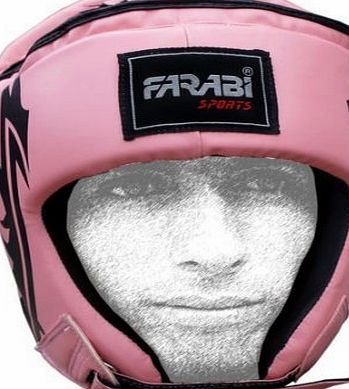 Farabi Sports Farabi boxing head guard mix martial arts kick training pink protection headgear (SMALL)