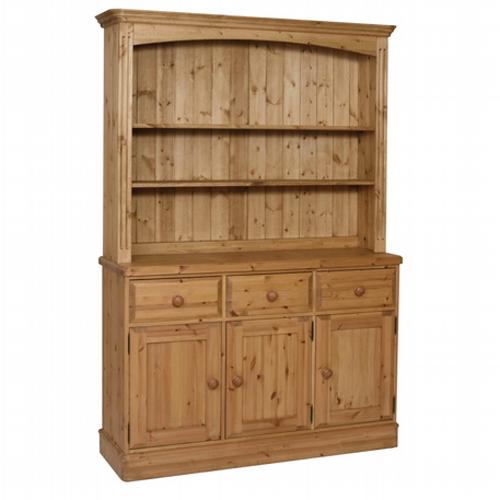 Farmhouse Occasional Pine Furniture Sideboard 4` with Open Top