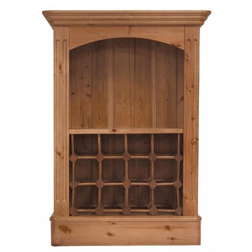 Farmhouse Occasional Pine Furniture Wooden Wine Rack