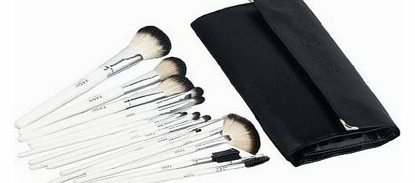 FASH Professional goat hair makeup Brush Set with Faux Leather Pouch, 16-Piece , For Eye Shadow, Blush, Eyeliner.......