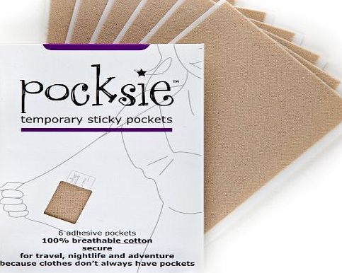 Fashion First Aid Pocksie: temporary sticky pockets (6 pockets)